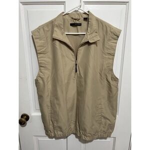 Greg Norman Khaki Golf Vest Size Large